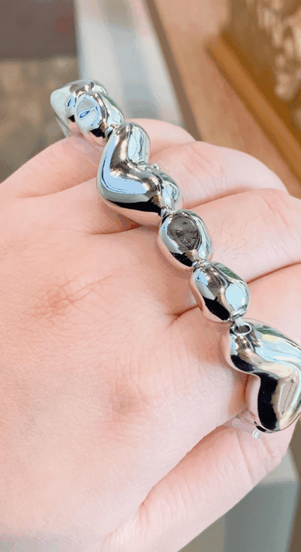 Pulseira silicone coração