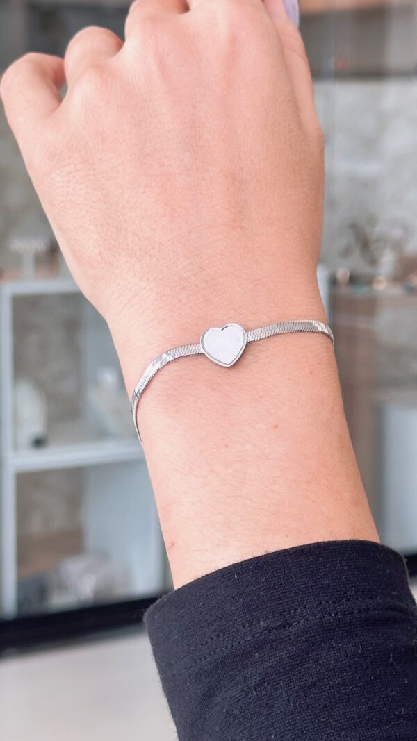 Pulseira fita com coração - Image 2